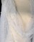 1 Yard White Pearl Mesh Lace Fabric Bridal Wedding Dress Sequin Beaded French Tulle 150 cm